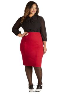Style Essential Skirt in Red   Plus Size  Mod Retro Vintage Skirts