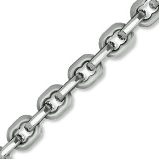 Mens Stainless Steel Anchor Link Chain Necklace   24   Zales