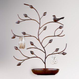 Bird & Tree Jewelry Stand, Bronze   World Market   Jewelry Towers