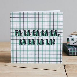 falalalala christmas card pack by charlie loves lucy