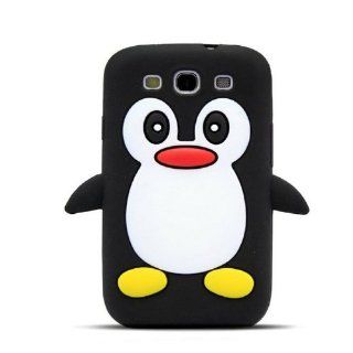 Demarkt Cute Penguin Silicone Case Cover for Samsung Galaxy S3 i9300 in Black Cell Phones & Accessories