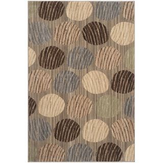 Safavieh Infinity Taupe/ Beige Polyester Rug (9 X 12)