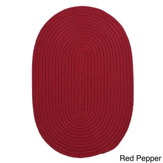Colonial Mills Anywhere Indoor/ Outdoor Oval Rug (8 X 10) Red Size 8 x 10
