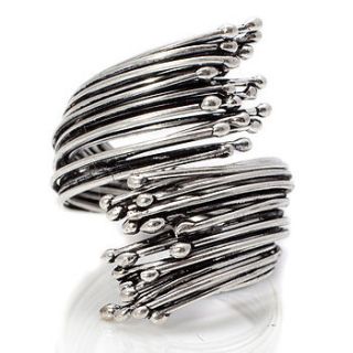 handmade silver bundle ring by charlotte's web