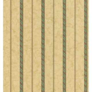 Brewster Beige Neutral Ornate Stripe Wallpaper