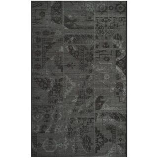 Safavieh Palazzo Black/grey Oriental Over dyed Chenille Rug (4 X 6)