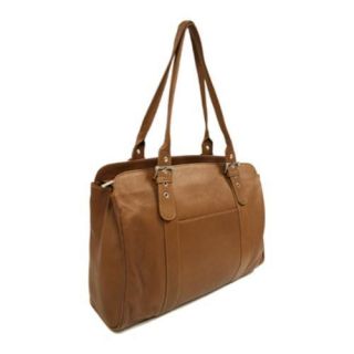 Womens Piel Leather Ladies Buckle Laptop Tote 2739 Saddle Leather