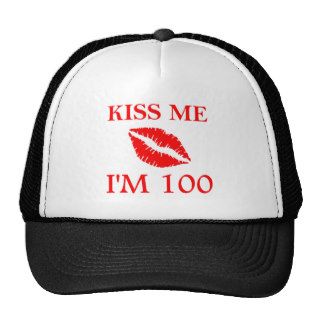 100 Birthday Kiss Trucker Hat