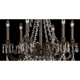 Crystorama Traditional Classic 9 Light Crystal Candle Chandelier in