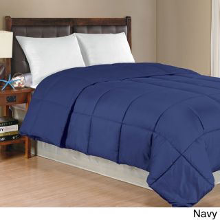 Inovatex Solid Color Microfiber Down Alternative Comforter Blue Size King