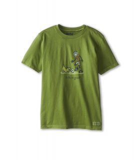 Life is good Kids Dribble Soccer Crusher Tee Boys T Shirt (Green)