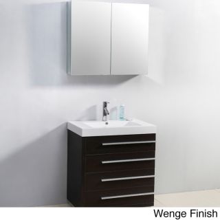 Virtu Virtu Usa Bailey 30 inch Single sink Bathroom Vanity Set Oak Size Single Vanities