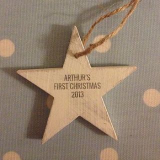 personalised christmas tree decoration by creative and contemporary handmade