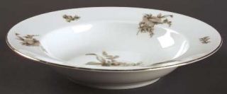 Rosenthal   Continental Colonial Rose Rim Soup Bowl, Fine China Dinnerware   Pin