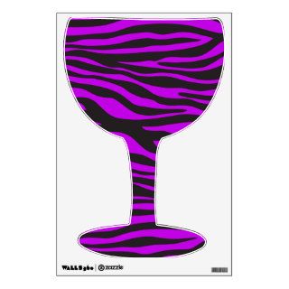Animal Print, Zebra Stripes   Black Purple Room Decals