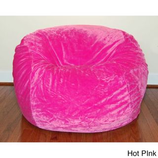 Ahh Products Cuddle Soft Minky 36 inch Washable Bean Bag Chair Pink Size Large
