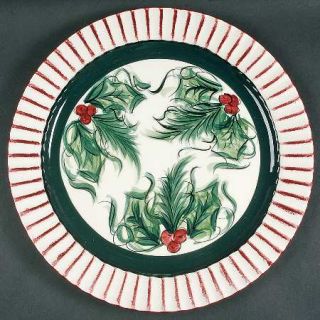 Gail Pittman Hollylujah 14 Chop Plate (Round Platter), Fine China Dinnerware  