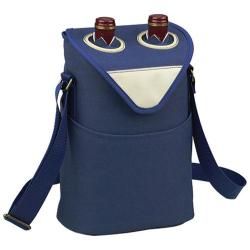 Picnic At Ascot Two Bottle Tote 11in Aegean