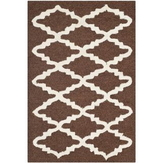 Safavieh Handmade Moroccan Cambridge Dark Brown Wool Accent Rug (2 X 3)