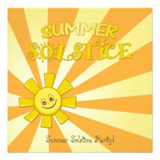 Gradient Summer Solstice Party Invitation