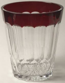 Waterford Simply Red Ice Bucket   Ruby/Clear Bowl, Honeycomb Cut
