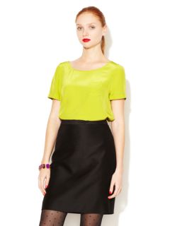 Arielle Silk Patch Pocket Top by kate spade new york