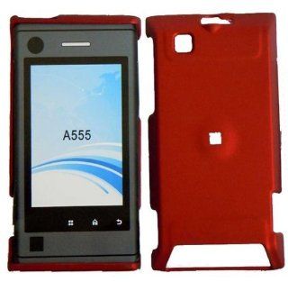 Red Hard Case Cover for Motorola Devour A555 Cell Phones & Accessories