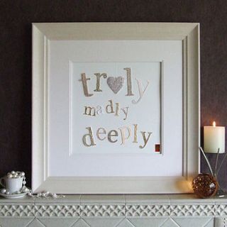 'truly madly deeply' by natalie collett design