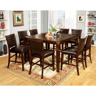 Furniture Of America Furniture Of America Disanyi 7 piece Brown Cherry Counter Height Dining Set Brown Size 9 Piece Sets