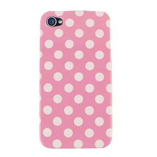Cell Armor I5 PC JELLY TP1645 Novelty Hybrid Case for iPhone 5   Retail Packaging   White Dots on Pink Cell Phones & Accessories
