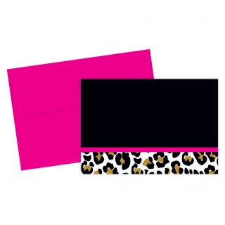 Leopard Print Thank You Note Card Set