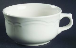 Pfaltzgraff Gazebo White Soup Mug, Fine China Dinnerware   All White