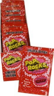 Pop Rocks Strawberry Popping Candy 18 count  Grocery & Gourmet Food