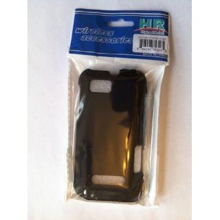 Black Hard Case Snap On Rubberized Cover For Motorola Defy XT / XT556 Cell Phones & Accessories