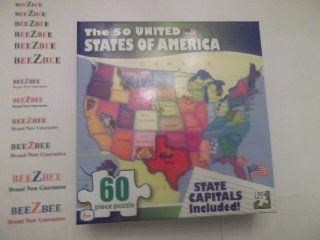 The 50 United States of America Map Puzzle Toys & Games