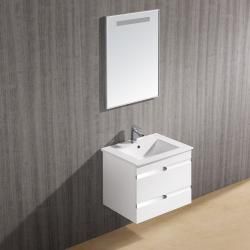 Vigo 24 inch Ethereal duece Single Bathroom Vanity With Mirror