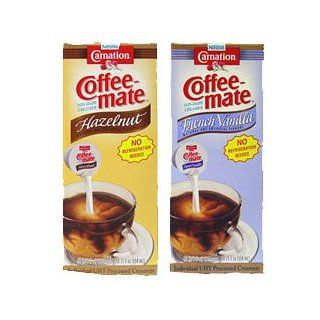 Coffee Mate French Vanilla & Hazelnut Liquid Creamer Combo  Nondairy Coffee Creamers  Grocery & Gourmet Food