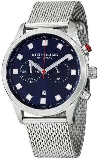 Stuhrling Original Men's 562.33116 Champion Victory Elite Quartz Chronograph Date Blue Dial Watch at  Men's Watch store.