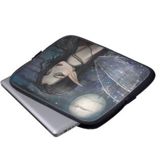 Gothic Fairy and Full Moon Laptop Sleeve