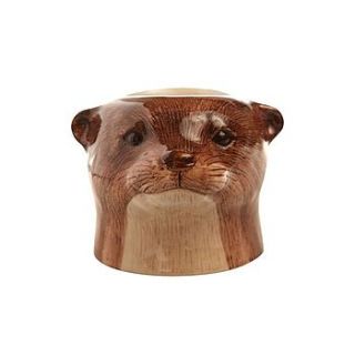 otter ceramic egg cup by berylune