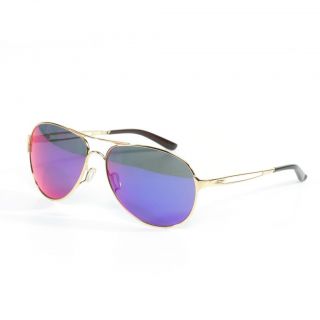 Oakley Womens Caveat Sunglasses In Polished Gold With Fire Eye Lenses