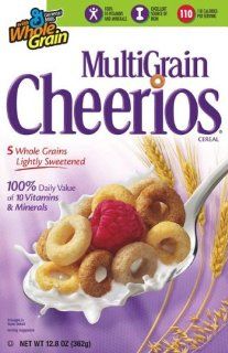 Multi Grain Cheerios Cereal, 12.8 Ounce Box (Pack of 5)  Cold Breakfast Cereals  Grocery & Gourmet Food