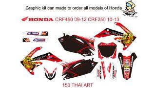HONDA CRF 450 2009 2012 CRF 250 2010 2013 NO.158 THAI ART (XR 250 2003 2007)  Sports & Outdoors