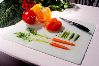 carrots and peas glass platter by club matters