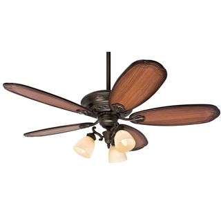 Hunter Crown Park Tuscan Gold/ Roasted Cherry 54 inch Ceiling Fan