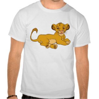 Lion King Simba lying down Disney Tee Shirts