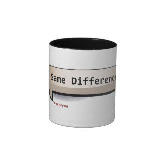 Oxymoron Same Difference Coffee Mugs