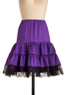 Let's Turn Up the Volume Petticoat in Purple  Mod Retro Vintage Underwear