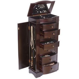 Mele & Co. Chelsea Jewelry Armoire with Mirror