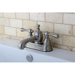 Satin Nickel 4 inch Centerset Bathroom Faucet